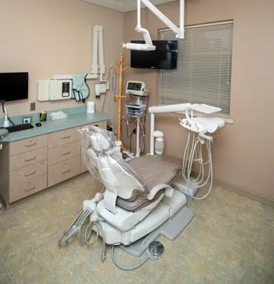 operatory with dental chair and equipment at 19th Avenue Dental